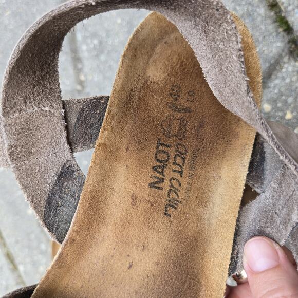 Naot Kayla Womens EU Sz 40, US 9 Wedge Sandals Soft Leather - Picture 8 of 12